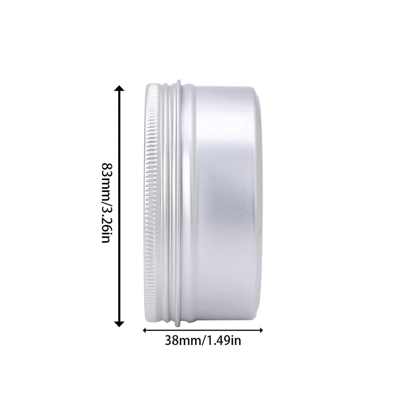 Пустой алюминиевый косметический бальзам, жестяная банка, контейнер, круглая крышка для горшка, 150 мл