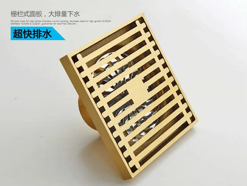 

2015 Real Sewer Filter Art Deodorant Floor All Copper Kitchen Balcony Bathroom Shower Drain Premises Thickened Insect Odor Fast