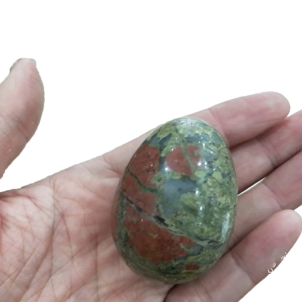 Натуральный кристалл яйцо лунный камень розовый кварц иони яйца кристалл и нефрит яйца Бен Ва мяч для женщин Кегеля упражнения массаж релаксацио - Цвет: unakite