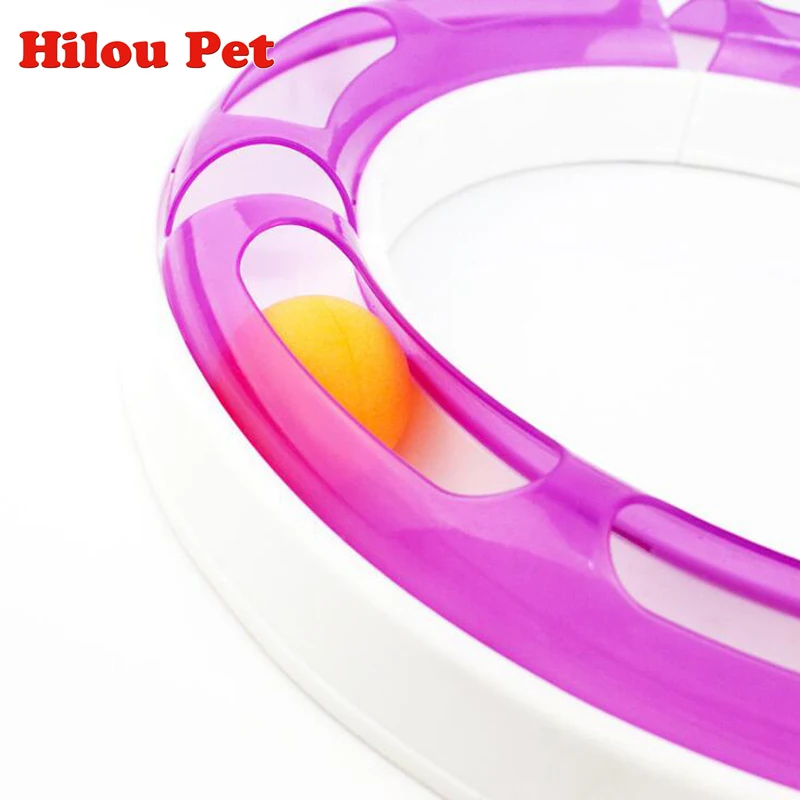 Funny Cat Pet Kitten Track and Ball Toys Chase Game Orbit Balls Scrathing Cat Toy Funny Cat Pet Kitten Track and Ball Toys Chase Game Orbit Balls Scrathing Cat Toy