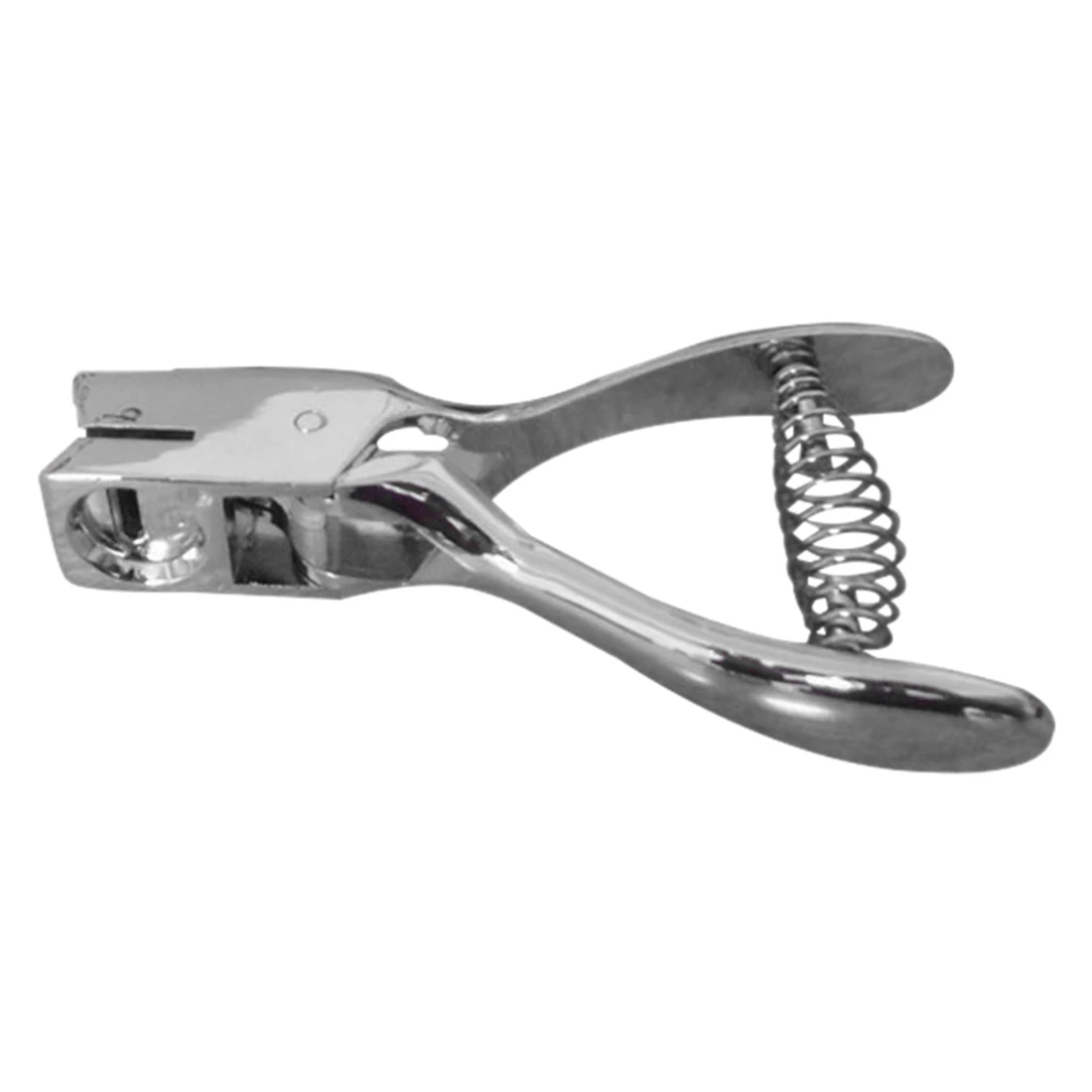 

Slot Hole Puncher ID Card Badge Photo Punch Hand Held Metal Steel Tool Silver