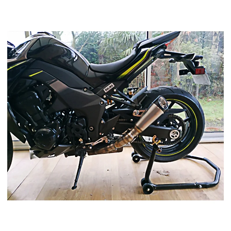 Для 2010- Kawasaki Z1000 Мотоцикл выхлопная труба средняя звено трубы Escape Moto sc для Z1000SX Левая Правая выхлопная сторона скольжения на