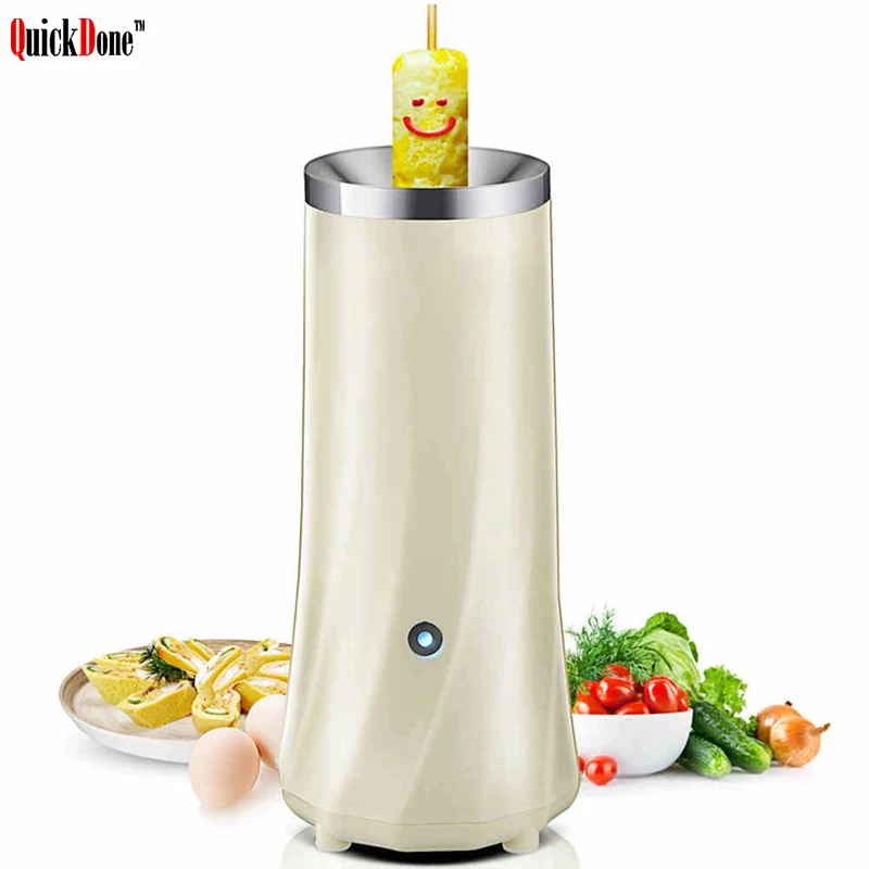 

QuickDone Electric Egg Roll Maker Omelette Automatic Eggs Master Sausage Machine Plug Breakfast Kitchen Cooking Tools AKC6151