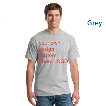 

Add Your Own Custom Text Name Personalized Message or Image Men's T Shirt Casual High Quality MensT-shirt Wholesale 10 Pieces