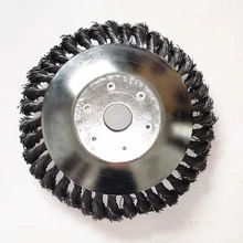 1 шт., стальная проволока, щетка для сорняков, триммерная головка, газонокосилка, сменный дисковый резак, щетка, садовые ручные инструменты