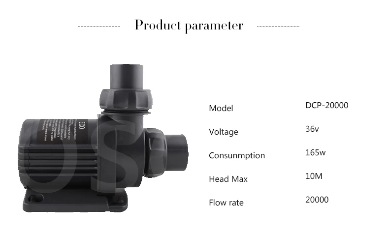 20000L/ч Jebao DCP-20000 е-байка 36В погружной морской DC водяной насос с контроллером для аквариума Садовый пруд синусоида Tech