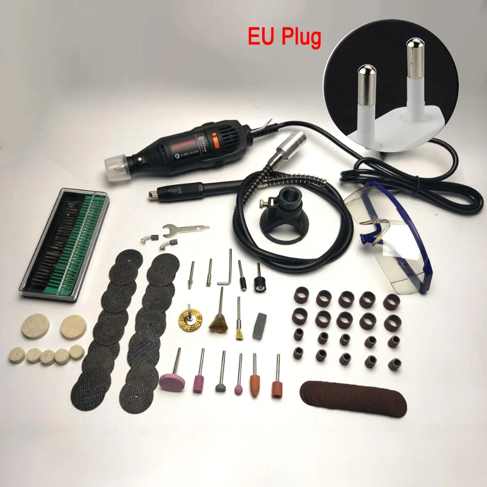 

140pcs/Set 130W Electric Grinding Machine Grinding Milling Engraving Tool Kit