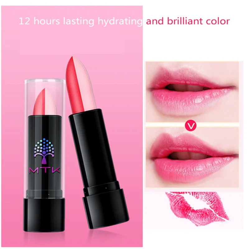 

New Natural Vera Lipstick Long Lasting Temperature Change Color Red Lip Stick Blam Transparent Magic Jelly Waterproof Lipsticks