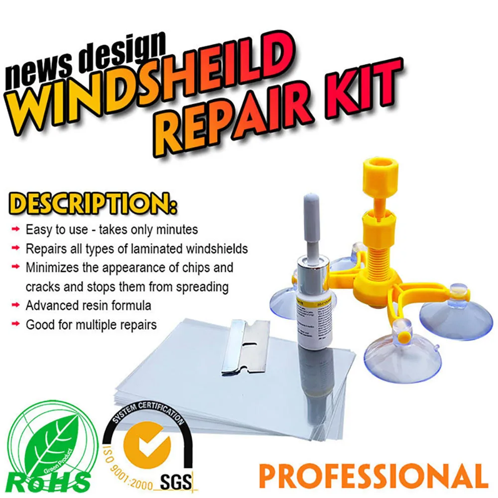 

Windscreen Cleaning Windshield Repair Tool Set DIY Car Wind Glass Kit For Chip Crack p# dropship