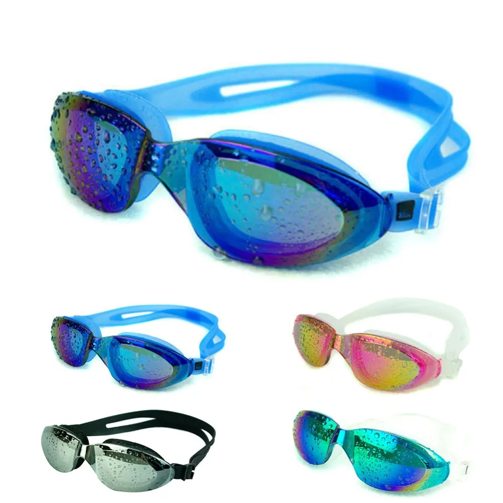 Мужские и женские Регулируемые Многоразовые противотуманные УФ-очки для плавания, защитные очки