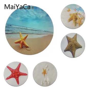 

MaiYaCa Starfish DIY Design Pattern Game Lockedge mousepad Size for 22X22cm Round Gaming Mousepads