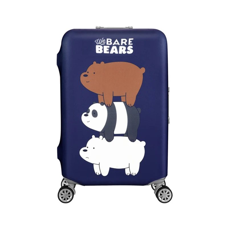 QIAQU модный мультяшный медведь узор путешествия водонепроницаемый 18 ''-32'' багаж чехол Портативный эластичный стрейч протектор чехол для чемодана - Цвет: 2