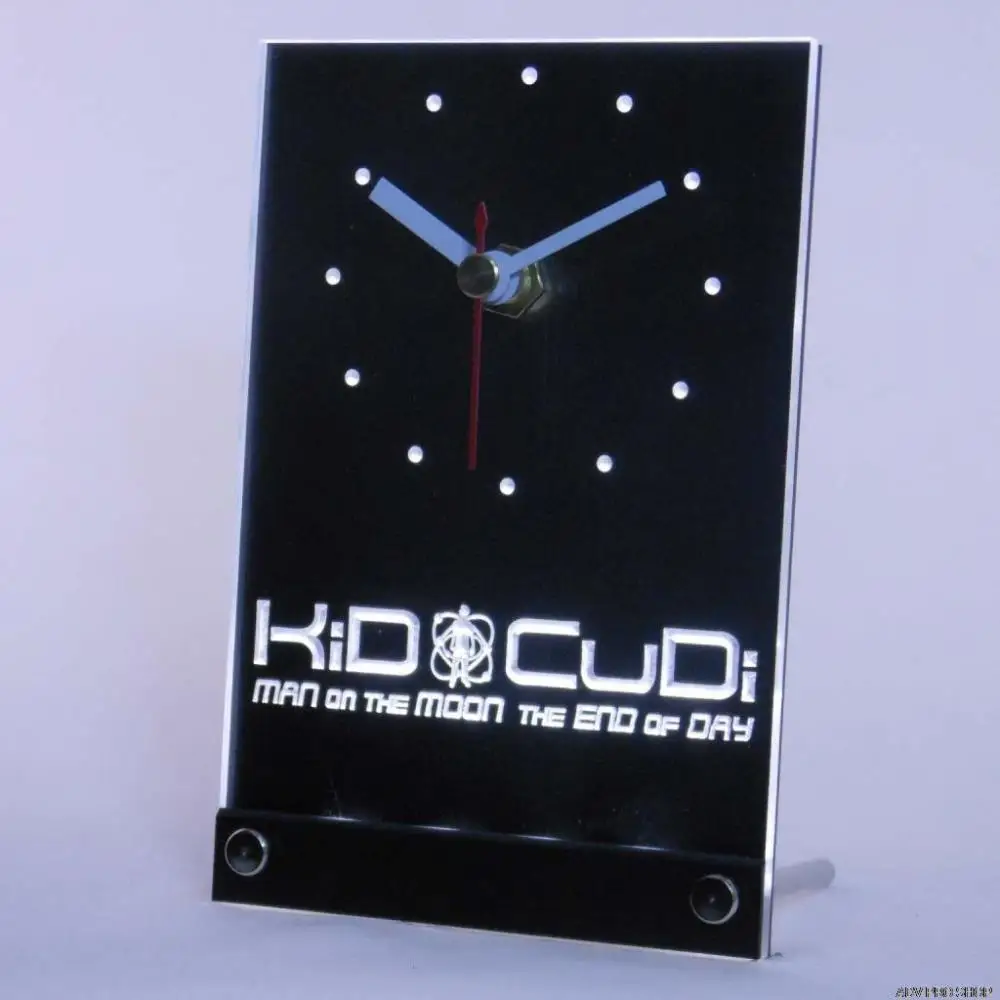 tnc0165 Kid Cudi Man On The Moon End of Day Table Desk 3D LED Clock tnc0165 Kid Cudi Man On The Moon End of Day Table Desk 3D LED Clock