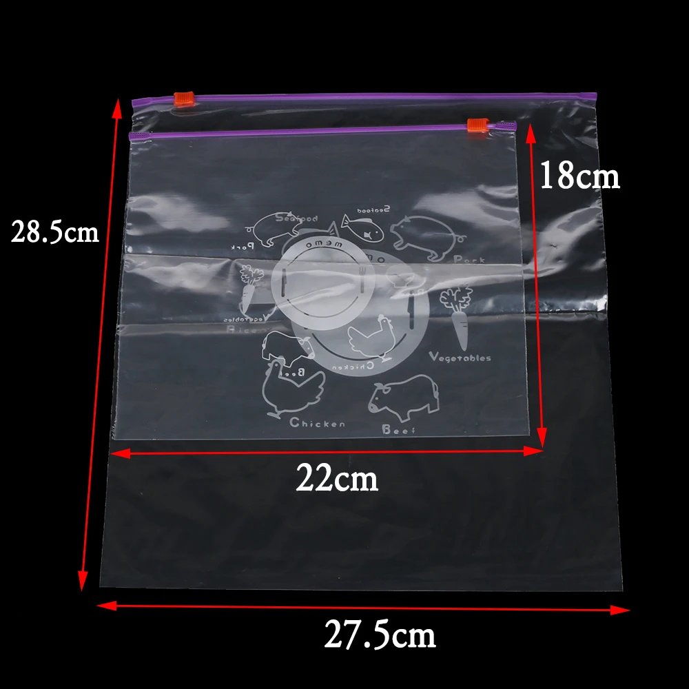 10 шт./упак. ПВХ свежая сумка для хранения овощей прибор для Хранения Фруктов Сохранение замораживания с застежкой-молнией дома и кухни