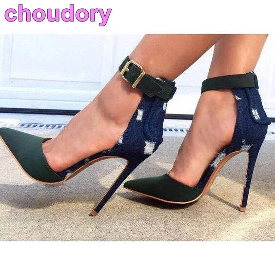 army green pumps