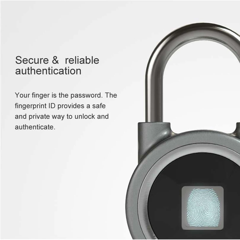 Mini Fingerprint Lock Bluetooth Waterproof Keyless Digital Lock Unlock Anti Theft Smart Padlock Door Lock for IOS Android