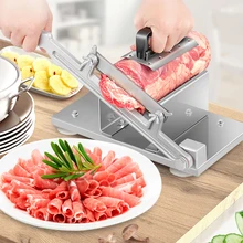 Multi-function beef and mutton slice Meat slicing machine frozen meat grater Manual Thickness adjustable meat vegetables slicer stainless steel manual slice tomato fruits and vegetables more chopper slice cutting machine