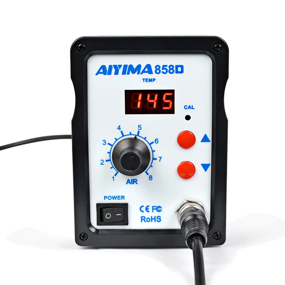 858D паяльная станция 110 В 220 700 Вт с ЖК дисплеем|air soldering station|soldering stationrework station 110v |