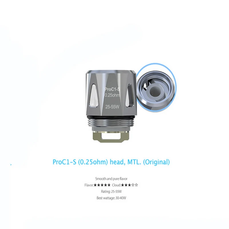 5PCS Joyetech ProC1 ProC1-S ProC2 ProC3 ProC4 Coil Head Replacement Evaporator for Joyetech ProCore Aries Atomizer Tank Vape 02
