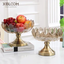3D стеклянная фруктовая чаша для гостиной декоративная картина на стену стеклянная фруктовая чаша кухонная комната Фруктовая тарелка свадебное украшение