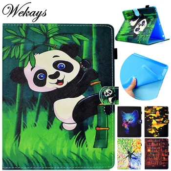 

Wekays For Coque Apple IPad 9.7 inch 2018 Cartoon Panda Leather Flip Stand Fundas Case For IPad 9.7 2017 A1822 A1823 Cover Cases