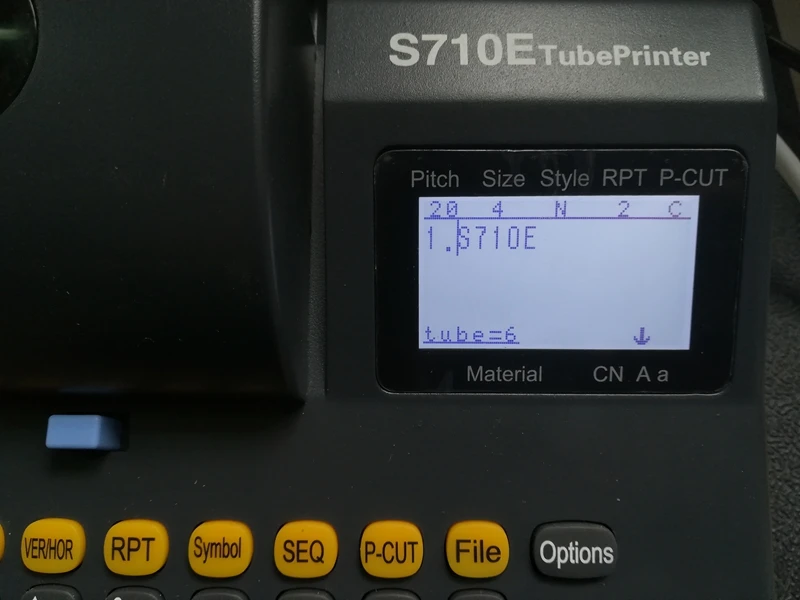 PROD 32889797292 Tube Printer S710E Cable I.D. Printer ferrule printing
machin Electronic Lettering Machine And English display USB interface