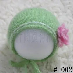 Модель # syx-150407-1, вручную тканые мохер и большой цветок Hat Baby Shower подарков, для фотосессии