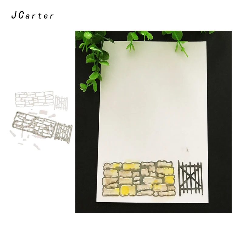 JCarter الحجر جدار السور المعادن قطع يموت ل سكرابوكينغ DIY ألبوم النقش مجلد بطاقات الصورة قالب خلفية الاستنسل JCarter الحجر جدار السور المعادن قطع يموت ل سكرابوكينغ DIY ألبوم النقش مجلد بطاقات الصورة قالب خلفية الاستنسل