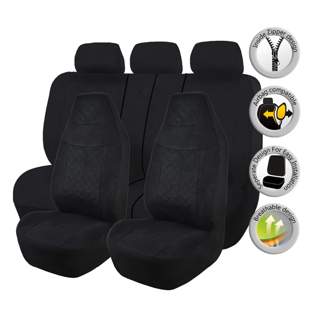 Buy Speckled Velvet Fabric Car Seat Cover Universal