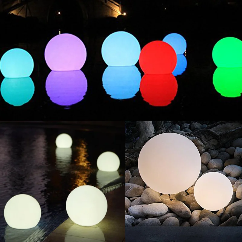 

Solar LED Light Ball Cordless Night Lights with Remote Control Rechargeable Pool Floating Orb ALS88