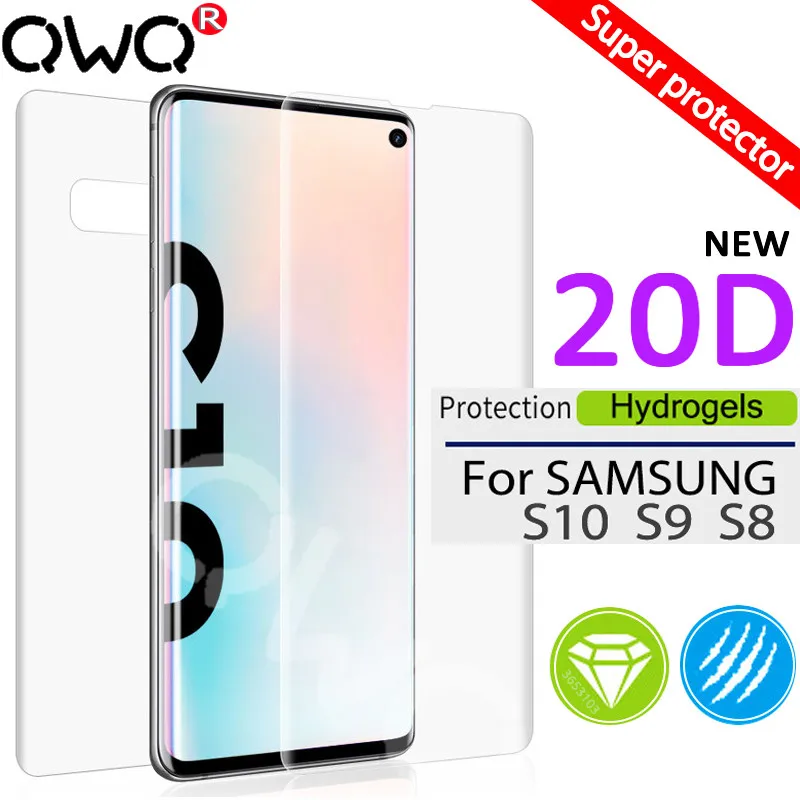 

20D Scratchproof hydrogel for Samsung galaxy s8 s9 s10 plus s10e screen protector for Samsung note 10 9 8 Front Back protective