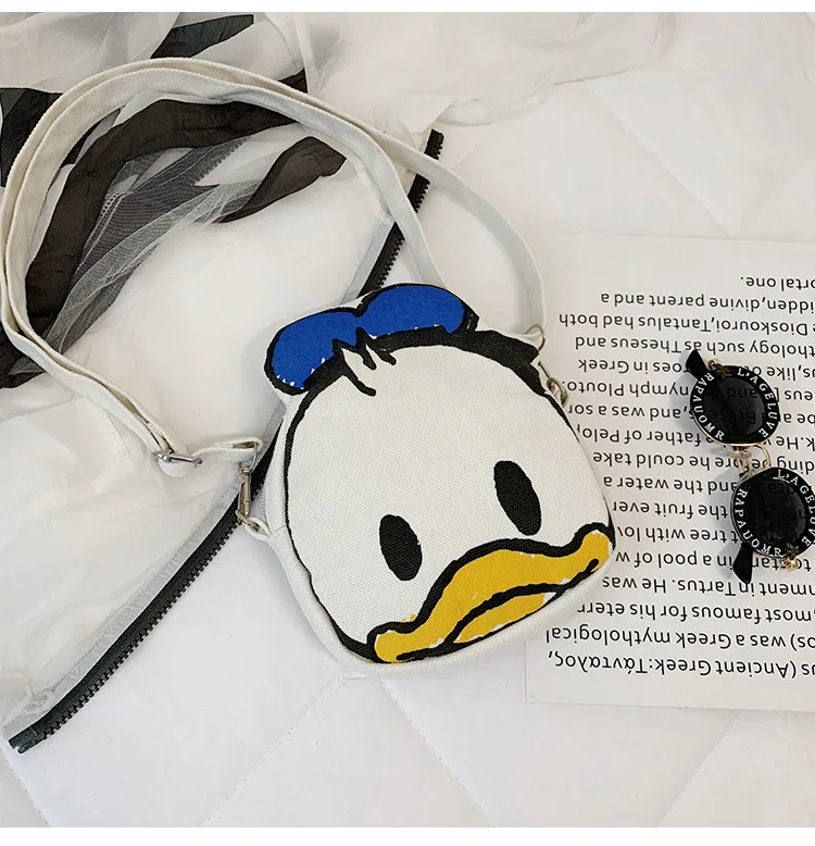 Disney Mickey mouse children cartoon canvas bag girl boy messenger shoulder bag new minnie bag lady Donald Duck handbag