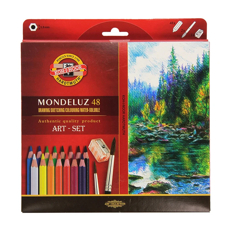 Kaufen Koh i noor 24 36 48 72 Farben Aquarell Farbige Bleistifte Mondeluz Aquarell Zeichnung Bleistifte Set Für Zeichnung kunst Liefert