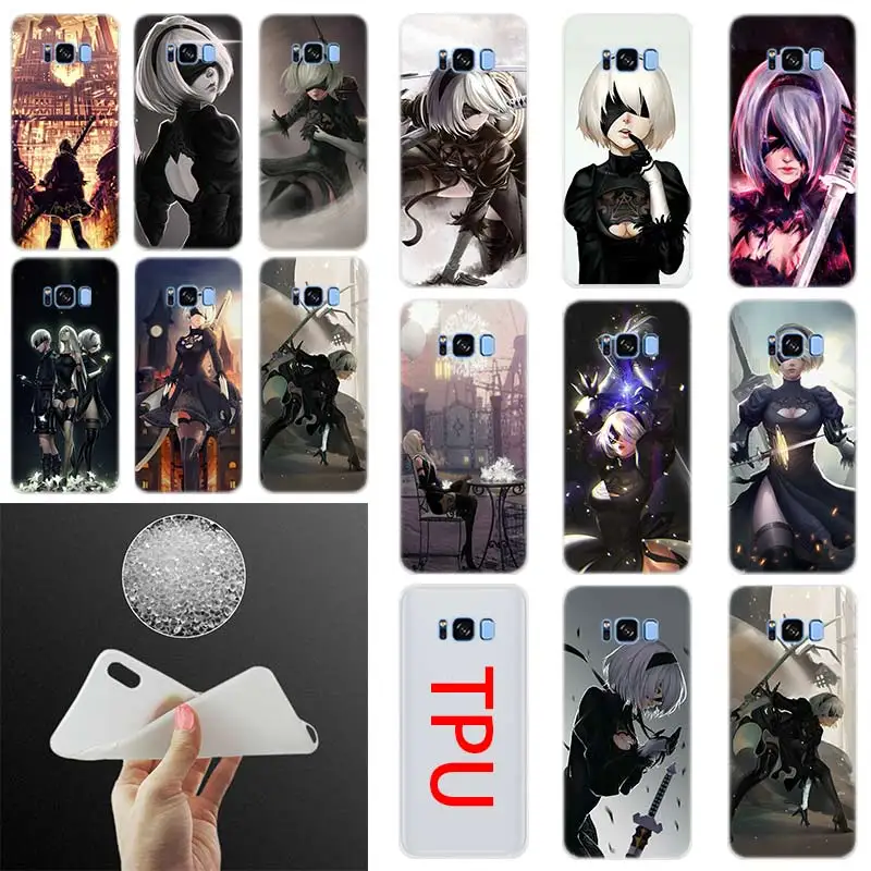 

anime nier automata Pattern Case Cover For Samsung Galaxy S10 S8 S9 Plus S7 S6Edge S5 Note 10 8 9 Pro Phone S10E S8 S7 S6
