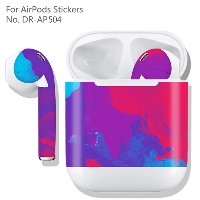 Виниловая наклейка для Apple Air Pods, защитная обложка, наклейка на кожу, устойчивая к царапинам, пленка, наклейка на кожу, декоративная наклейка, обертка - Цвет: Серебристый