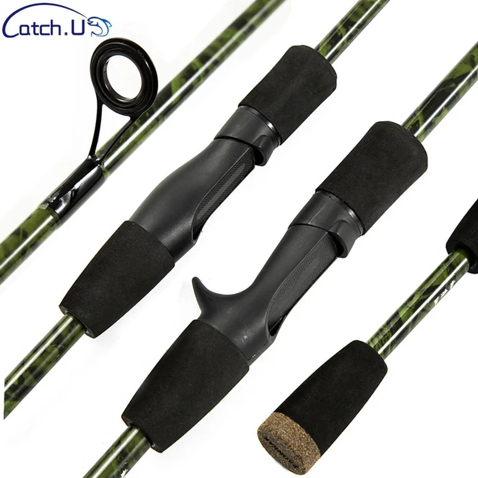 Catch.U 1.8M Green/Red/Blue Fishing Rods Hard Casting Lake Spinning Rod