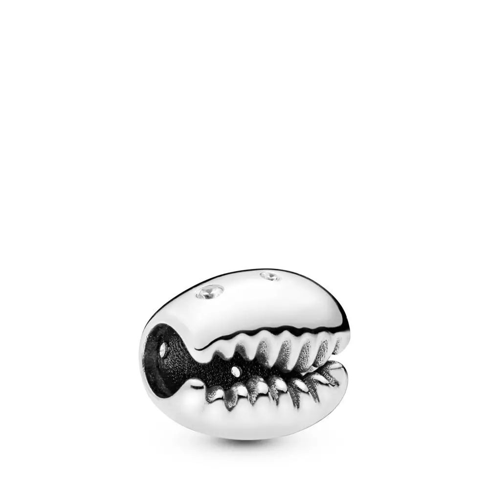 

2019 High Quality 925 sterling silver Coffee Bean Shell Charm Fit pandora Bracelet Bangle Bead Charm DIY Fine Jewelry