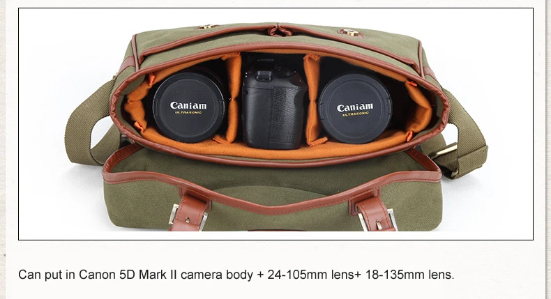Холст фотография одно плечо чехол для камеры SLR камеры Croddbody сумки-мессенджеры для Canon Nikon sony
