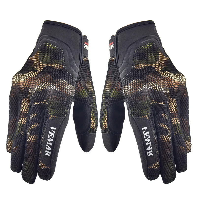 VEMAR Touch Screen Gloves Mesh Motorcycle Gloves Summer Motos Luvas Guantes Motocross Protective Gear Racing Gloves Camouflage VEMAR Touch Screen Gloves Mesh Motorcycle Gloves Summer Motos Luvas Guantes Motocross Protective Gear Racing Gloves Camouflage