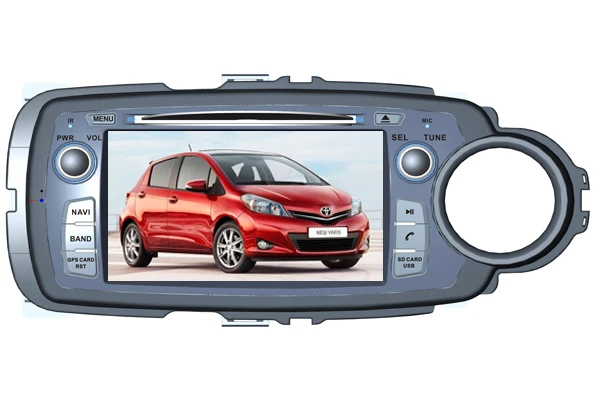 Flash Deal AHHDMCL Car Multimedia Player DVD Stereo Audio Navigation For Toyota Yaris 2011 2012 2013 2014 2015 2016 2017 Right Hand Drive 5