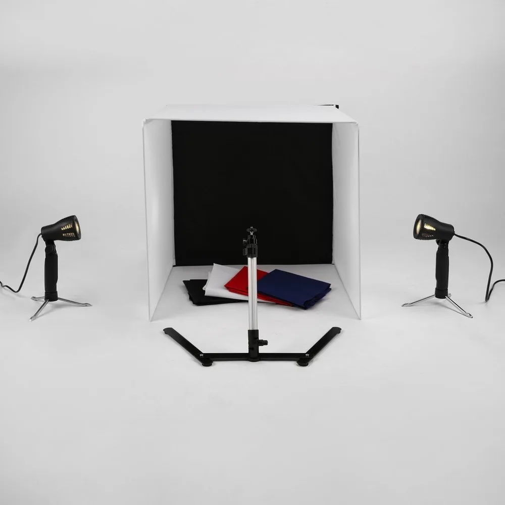 

Portable Size 40cm Softbox Foldable Photography Camera Photo Studio Box Light Tent Set Box Set for Digital DSLR Camera UK Plug