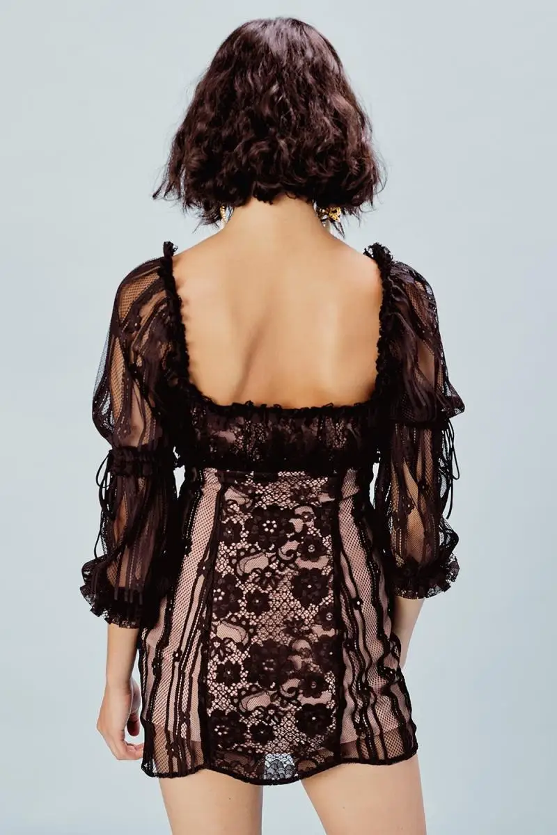 COLOREE высококачественное белое/черное летнее женское модное сексуальное платье с вышивкой на завязке с открытой спиной Вечерние платья пляжное платье