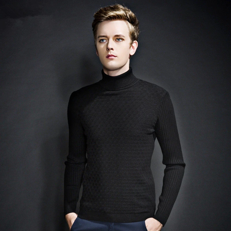 Europe And America Style Cotton Turtleneck Man Sweater 2016 winter ...