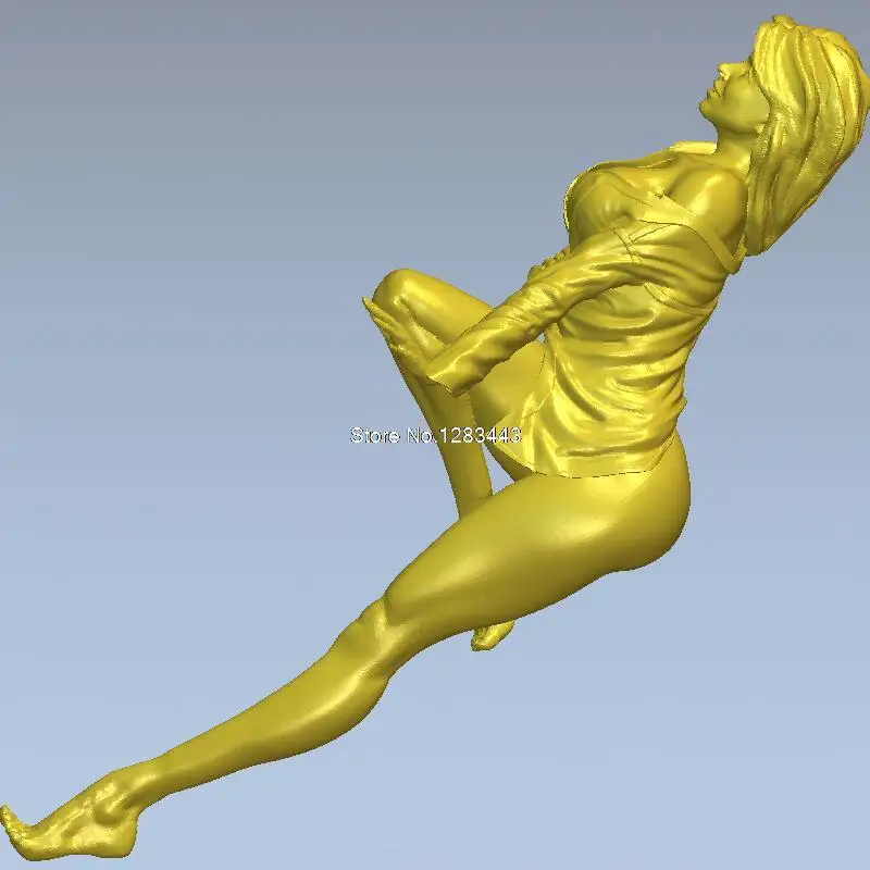 Высокое качество 3d модель рельеф для ЧПУ или 3D принтеров в STL файле Sexy beauty|3d model