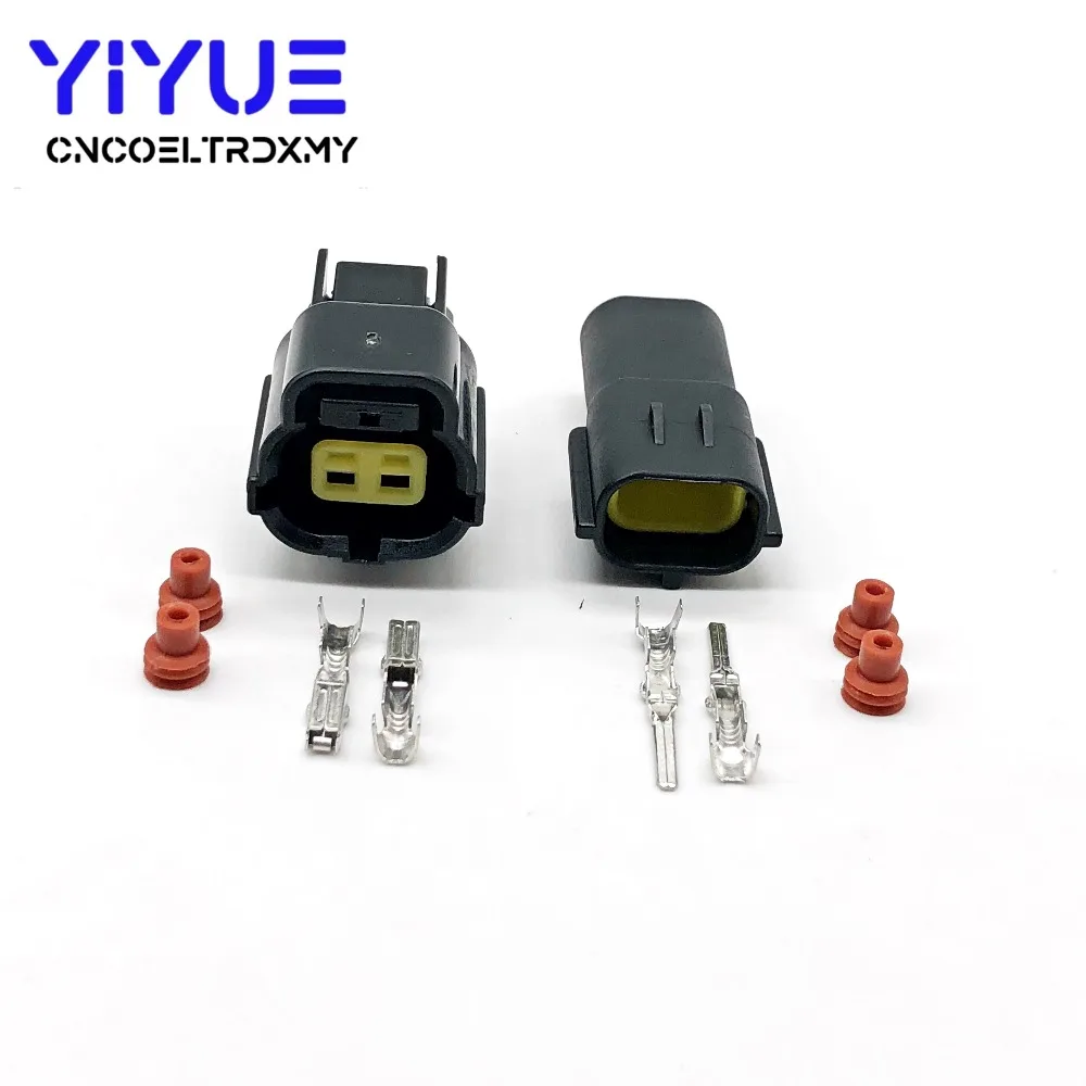 2 Pin 174354-2 174352-2 Female Male Waterproof Wire Connector (6)
