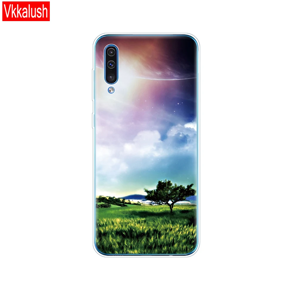 Чехол для samsung Galaxy A50 Чехол Мягкий силиконовый чехол для телефона samsung A50 A505 A505F SM-A505F 6," прозрачный чехол - Цвет: 80135