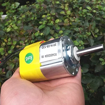 

DC 24V Permanent Magnet Motor with Ball Bearing Shaft Dia 8mm Forward & Reverse Adjustable Speed Motor DIY Tool Motor 2500 Rpm