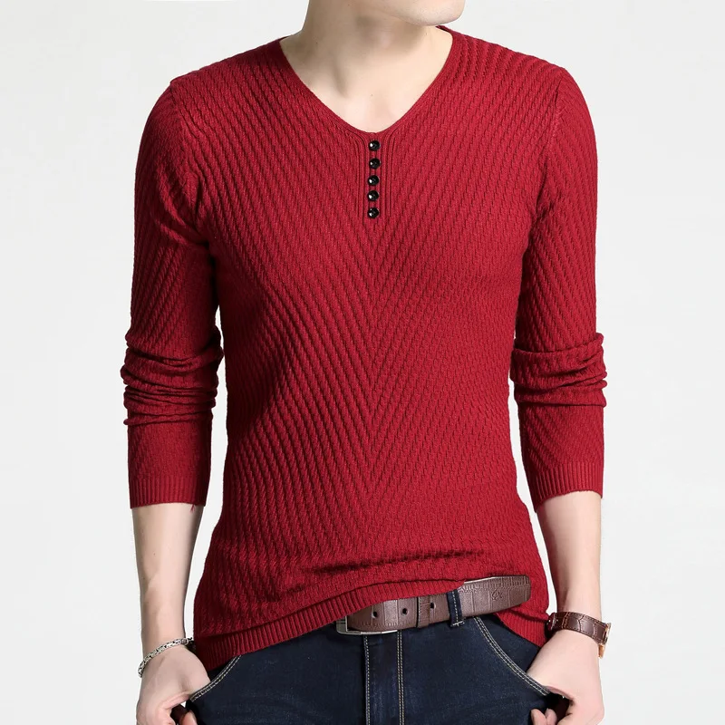 Spring Autumn Pullovers Man Casual Wear 