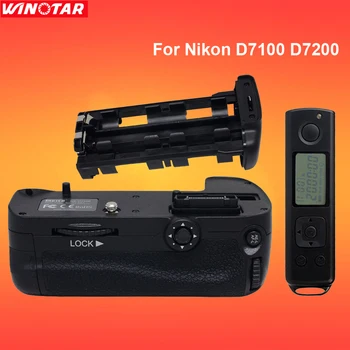 

Meike DR7100 Vertical Battery Grip hand pack holder Remote Control For Nikon D7100 D7200 camera MB-D15