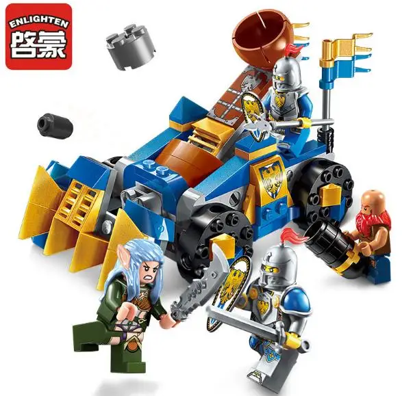 

Enlighten 2304 The War of Glory Castle Knights Trebuchet 4 Figures Building Blocks 152pcs DIY Educational Bricks Toys Boys Gift